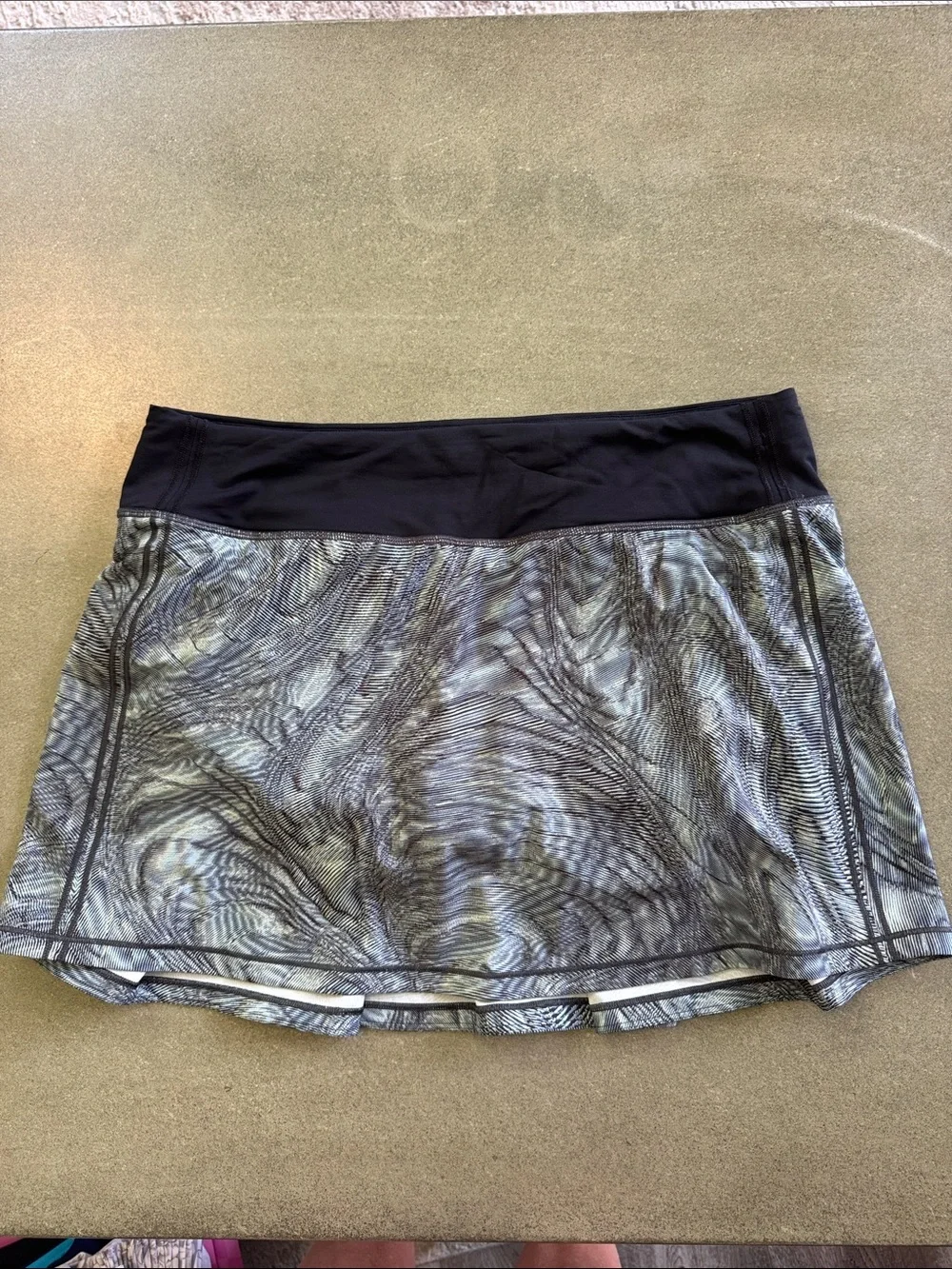 Lululemon pace rival skirt II dandy digie multi black
